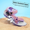 image:imageDREAM PAIRS Boys Girls Sandals Kids Adventurous LightWeight Adjustable Straps Summer Water Shoes ToddlerLittle KidBig KidLavenderOrange