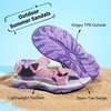 image:imageDREAM PAIRS Boys Girls Sandals Kids Adventurous LightWeight Adjustable Straps Summer Water Shoes ToddlerLittle KidBig KidLavenderOrange