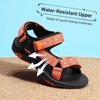 image:imageDREAM PAIRS Boys Girls Sandals Kids Adventurous LightWeight Adjustable Straps Summer Water Shoes ToddlerLittle KidBig KidOrangeBlack