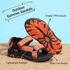 image:imageDREAM PAIRS Boys Girls Sandals Kids Adventurous LightWeight Adjustable Straps Summer Water Shoes ToddlerLittle KidBig KidOrangeBlack