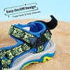 image:imageDREAM PAIRS Boys Girls Sandals Kids Adventurous LightWeight Adjustable Straps Summer Water Shoes ToddlerLittle KidBig KidRoyalNeonGreen