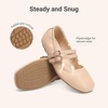 image:imageDREAM PAIRS Girls Dress Shoes Slip on Ballerina Flats Mary Jane Ballet Shoes for WeddingPartyNude