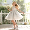image:imageDREAM PAIRS Girls Dress Shoes Slip on Ballerina Flats Mary Jane Ballet Shoes for WeddingPartySilver