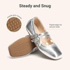 image:imageDREAM PAIRS Girls Dress Shoes Slip on Ballerina Flats Mary Jane Ballet Shoes for WeddingPartySilver