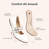 image:imageDREAM PAIRS Girls Dress Shoes Slip on Ballerina Flats Mary Jane Ballet Shoes for WeddingPartyWhite