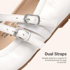 image:imageDREAM PAIRS Girls Dress Shoes Slip on Ballerina Flats Mary Jane Ballet Shoes for WeddingPartyWhite