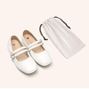 image:imageDREAM PAIRS Girls Dress Shoes Slip on Ballerina Flats Mary Jane Ballet Shoes for WeddingPartyWhite