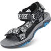 image:imageDREAM PAIRS Boys Girls Sandals Kids Adventurous LightWeight Adjustable Straps Summer Water Shoes ToddlerLittle KidBig KidBlackBlue