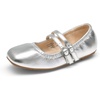image:imageDREAM PAIRS Girls Dress Shoes Slip on Ballerina Flats Mary Jane Ballet Shoes for WeddingPartySilver
