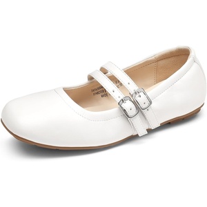 image:imageDREAM PAIRS Girls Dress Shoes Slip on Ballerina Flats Mary Jane Ballet Shoes for WeddingPartyWhite