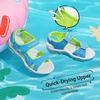 image:imageDREAM PAIRS Boys Girls Sandals Kids Athletic Summer Sports Water Shoes for ToddlerLittle KidBig KidBlueGreen