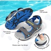 image:imageDREAM PAIRS Boys Girls Sandals Kids Athletic Summer Sports Water Shoes for ToddlerLittle KidBig KidDarkGreyRoyalNeonGreen