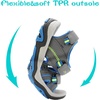image:imageDREAM PAIRS Boys Girls Sandals Kids Athletic Summer Sports Water Shoes for ToddlerLittle KidBig KidDarkGreyRoyalNeonGreen