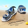 image:imageDREAM PAIRS Boys Girls Sandals Kids Athletic Summer Sports Water Shoes for ToddlerLittle KidBig KidDarkGreyRoyalNeonGreen