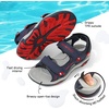 image:imageDREAM PAIRS Boys Girls Sandals Kids Athletic Summer Sports Water Shoes for ToddlerLittle KidBig KidNavyRed