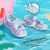 image:imageDREAM PAIRS Boys Girls Sandals Kids Athletic Summer Sports Water Shoes for ToddlerLittle KidBig KidRainbowPurple