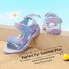 image:imageDREAM PAIRS Boys Girls Sandals Kids Athletic Summer Sports Water Shoes for ToddlerLittle KidBig KidRainbowPurple
