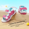 image:imageDREAM PAIRS Boys Girls Sandals Kids Athletic Summer Sports Water Shoes for ToddlerLittle KidBig KidRoseRed