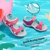 image:imageDREAM PAIRS Boys Girls Sandals Kids Athletic Summer Sports Water Shoes for ToddlerLittle KidBig KidRoseRed