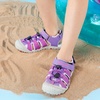 image:imageDREAM PAIRS Boys Girls Summer Outdoor Athletic Sport Sandals Hiking Beach Casual Water Closed Toe Adjustable Multicolor for ToddlerLittleBig KidsAll Purple