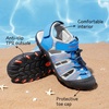 image:imageDREAM PAIRS Boys Girls Summer Outdoor Athletic Sport Sandals Hiking Beach Casual Water Closed Toe Adjustable Multicolor for ToddlerLittleBig KidsBlueGreyRed