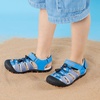 image:imageDREAM PAIRS Boys Girls Summer Outdoor Athletic Sport Sandals Hiking Beach Casual Water Closed Toe Adjustable Multicolor for ToddlerLittleBig KidsBlueGreyRed