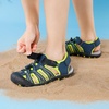 image:imageDREAM PAIRS Boys Girls Summer Outdoor Athletic Sport Sandals Hiking Beach Casual Water Closed Toe Adjustable Multicolor for ToddlerLittleBig KidsNavyNeonGreen