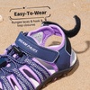 image:imageDREAM PAIRS Boys Girls Summer Outdoor Athletic Sport Sandals Hiking Beach Casual Water Closed Toe Adjustable Multicolor for ToddlerLittleBig KidsPurple