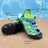 image:imageDREAM PAIRS Boys Girls Summer Outdoor Athletic Sport Sandals Hiking Beach Casual Water Closed Toe Adjustable Multicolor for ToddlerLittleBig KidsRainbowBlue