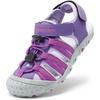 image:imageDREAM PAIRS Boys Girls Summer Outdoor Athletic Sport Sandals Hiking Beach Casual Water Closed Toe Adjustable Multicolor for ToddlerLittleBig KidsAll Purple