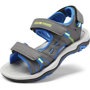 image:imageDREAM PAIRS Boys Girls Sandals Kids Athletic Summer Sports Water Shoes for ToddlerLittle KidBig KidDarkGreyRoyalNeonGreen