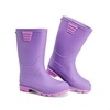 image:imageDREAM PAIRS Kids Rain Boots EasyOn Lightweight NonSlip Outsole for Boys amp Girls Outdoor Rainy Day PlayPurple