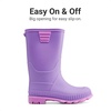 image:imageDREAM PAIRS Kids Rain Boots EasyOn Lightweight NonSlip Outsole for Boys amp Girls Outdoor Rainy Day PlayPurple