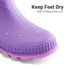image:imageDREAM PAIRS Kids Rain Boots EasyOn Lightweight NonSlip Outsole for Boys amp Girls Outdoor Rainy Day PlayPurple