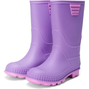 image:imageDREAM PAIRS Kids Rain Boots EasyOn Lightweight NonSlip Outsole for Boys amp Girls Outdoor Rainy Day PlayPurple