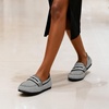 image:imageDREAM PAIRS Loafers for Women Penny Knitted Loafer Casual Comfortable Slip On Flats Work Business Walking ShoesBlackWhite