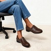 image:imageDREAM PAIRS Loafers for Women Slipon Dressy Comfortable Business Casual Work Office Faux Leather Loafer Shoes with Arch SupportBrown