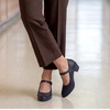 image:imageDREAM PAIRS Mary Jane Shoes Women Low Chunky Heels Closed Toe Pumps Comfortable Work Business Dress ShoesNavy