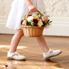 image:imageDREAM PAIRS Toddler Little Girls Mary Jane Dress Shoes  Ballet Flats for Girl School Uniform ShoesAll White