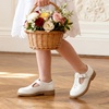 image:imageDREAM PAIRS Toddler Little Girls Mary Jane Dress Shoes  Ballet Flats for Girl School Uniform ShoesAll White