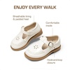 image:imageDREAM PAIRS Toddler Little Girls Mary Jane Dress Shoes  Ballet Flats for Girl School Uniform ShoesAll White
