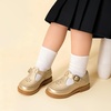 image:imageDREAM PAIRS Toddler Little Girls Mary Jane Dress Shoes  Ballet Flats for Girl School Uniform ShoesGold