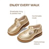 image:imageDREAM PAIRS Toddler Little Girls Mary Jane Dress Shoes  Ballet Flats for Girl School Uniform ShoesGold