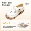 image:imageDREAM PAIRS Toddler Little Girls Mary Jane Dress Shoes  Ballet Flats for Girl School Uniform ShoesWhite