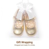 image:imageDREAM PAIRS Toddler Little Girls Mary Jane Dress Shoes Wedding Ballet Flats Round Toe Flower Girl ShoesGold