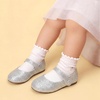 image:imageDREAM PAIRS Toddler Little Girls Mary Jane Dress Shoes Wedding Ballet Flats Round Toe Flower Girl ShoesSilver