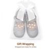 image:imageDREAM PAIRS Toddler Little Girls Mary Jane Dress Shoes Wedding Ballet Flats Round Toe Flower Girl ShoesSilver