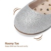 image:imageDREAM PAIRS Toddler Little Girls Mary Jane Dress Shoes Wedding Ballet Flats Round Toe Flower Girl ShoesSilver