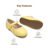 image:imageDREAM PAIRS Toddler Little Girls Mary Jane Dress Shoes Wedding Ballet Flats Round Toe Flower Girl ShoesYellow