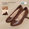 image:imageDREAM PAIRS Womens Chunky Closed Toe Dress Low Block Heels Comfortable Slip On Work Pumps Wedding Casual ShoesBrown